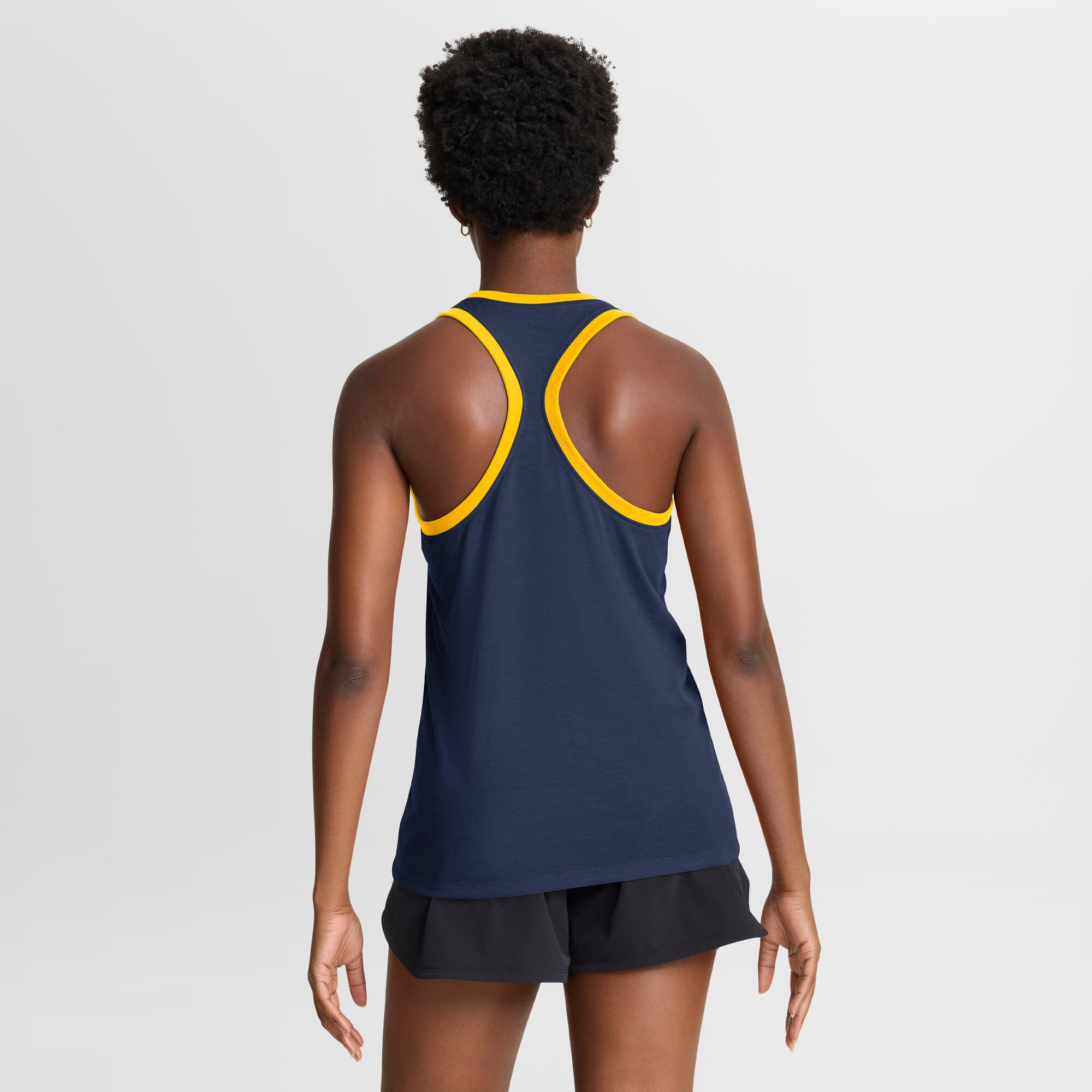 Women's Nike Navy Milwaukee Brewers Tri-Blend Dri-FIT Racerback Tank Top
