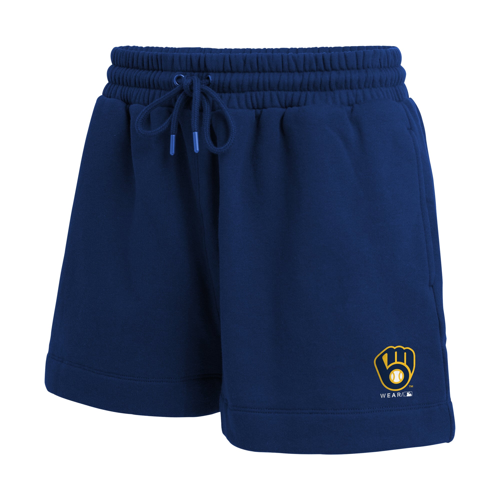 Ensemble polaire à col en V bleu Milwaukee Brewers pour femmes de la marque WEAR by Erin Andrews