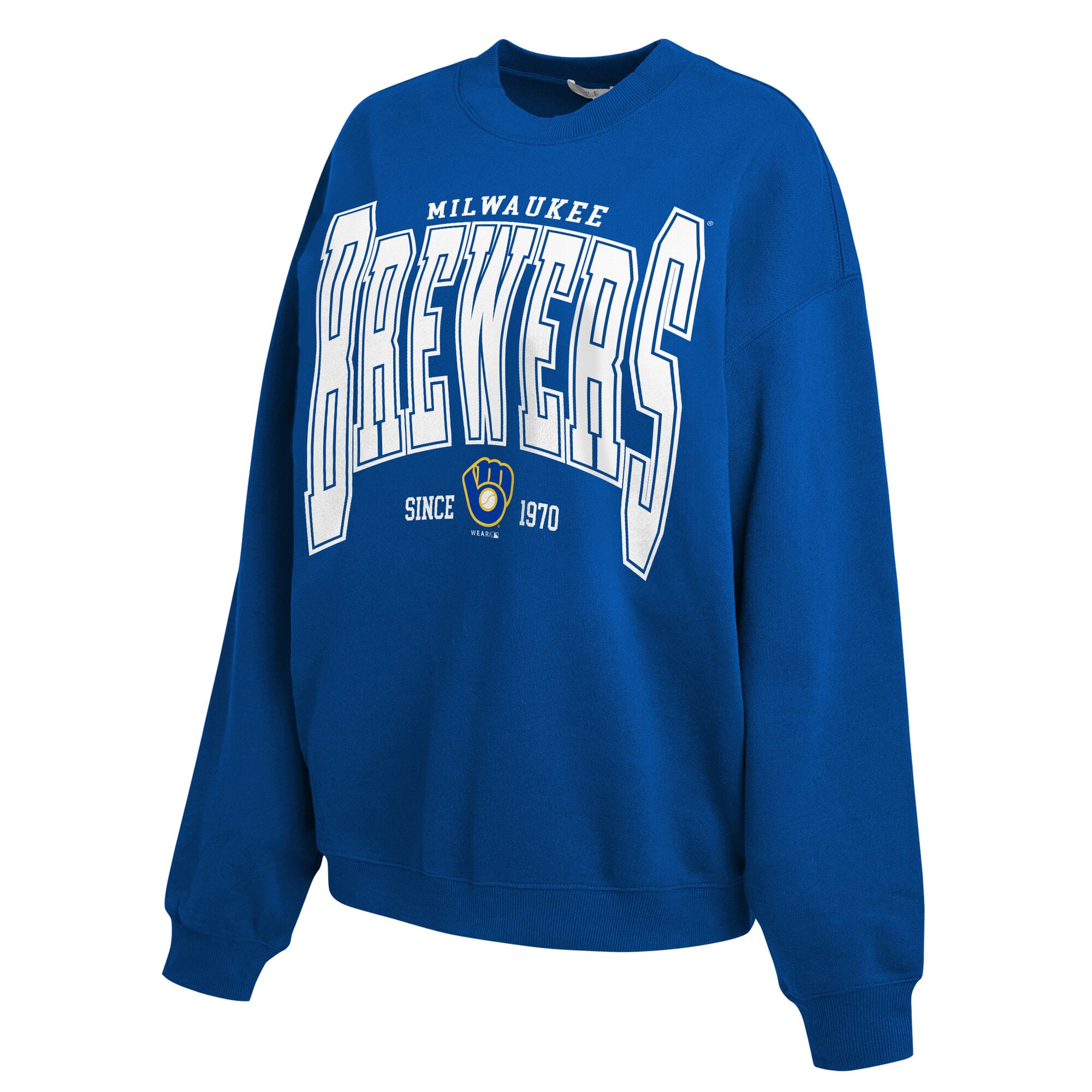 Sweat-shirt polaire oversize des Royal Milwaukee Brewers de la marque WEAR by Erin Andrews pour femmes