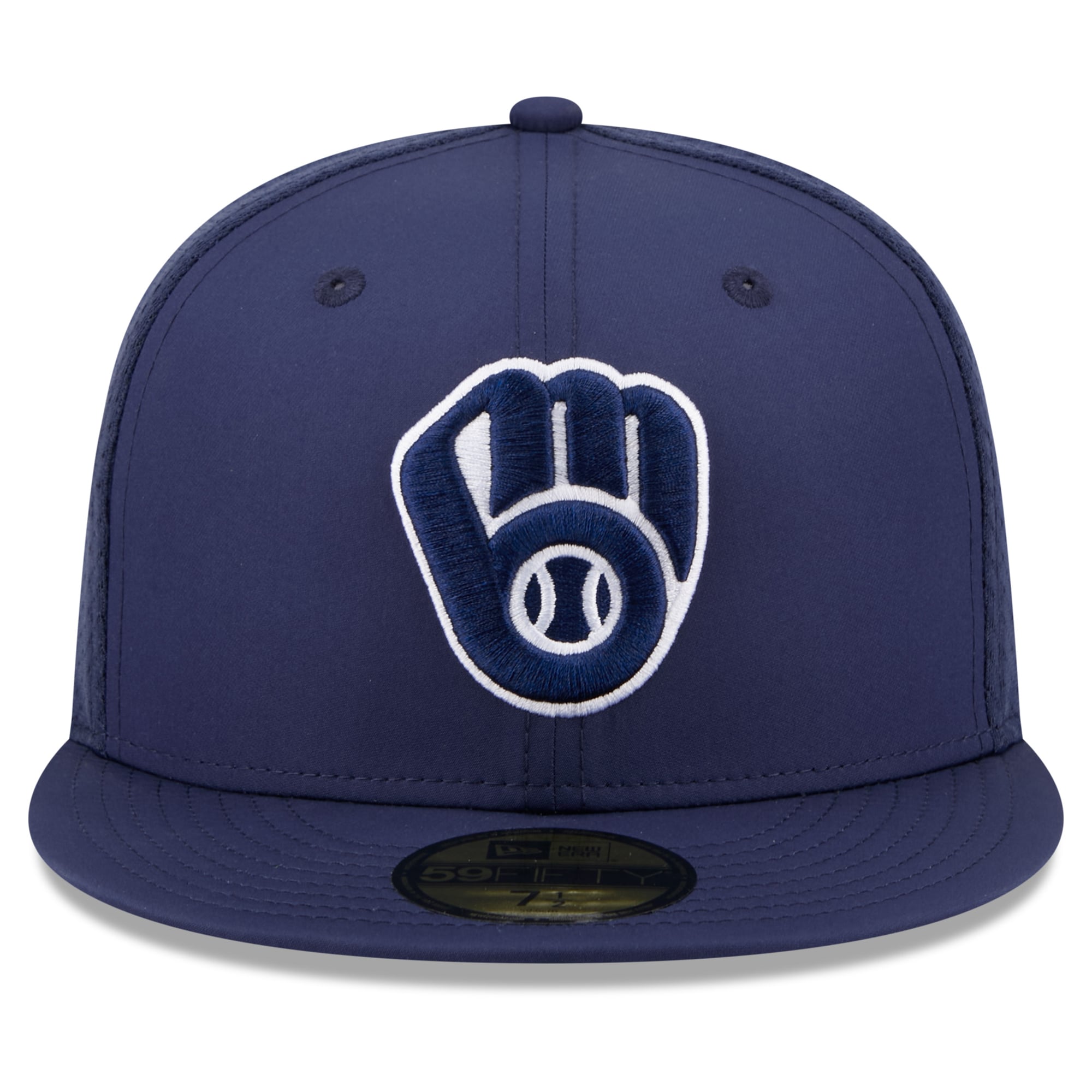 Youth New Era Navy Milwaukee Brewers Batting Practice 59FIFTY Fitted Hat