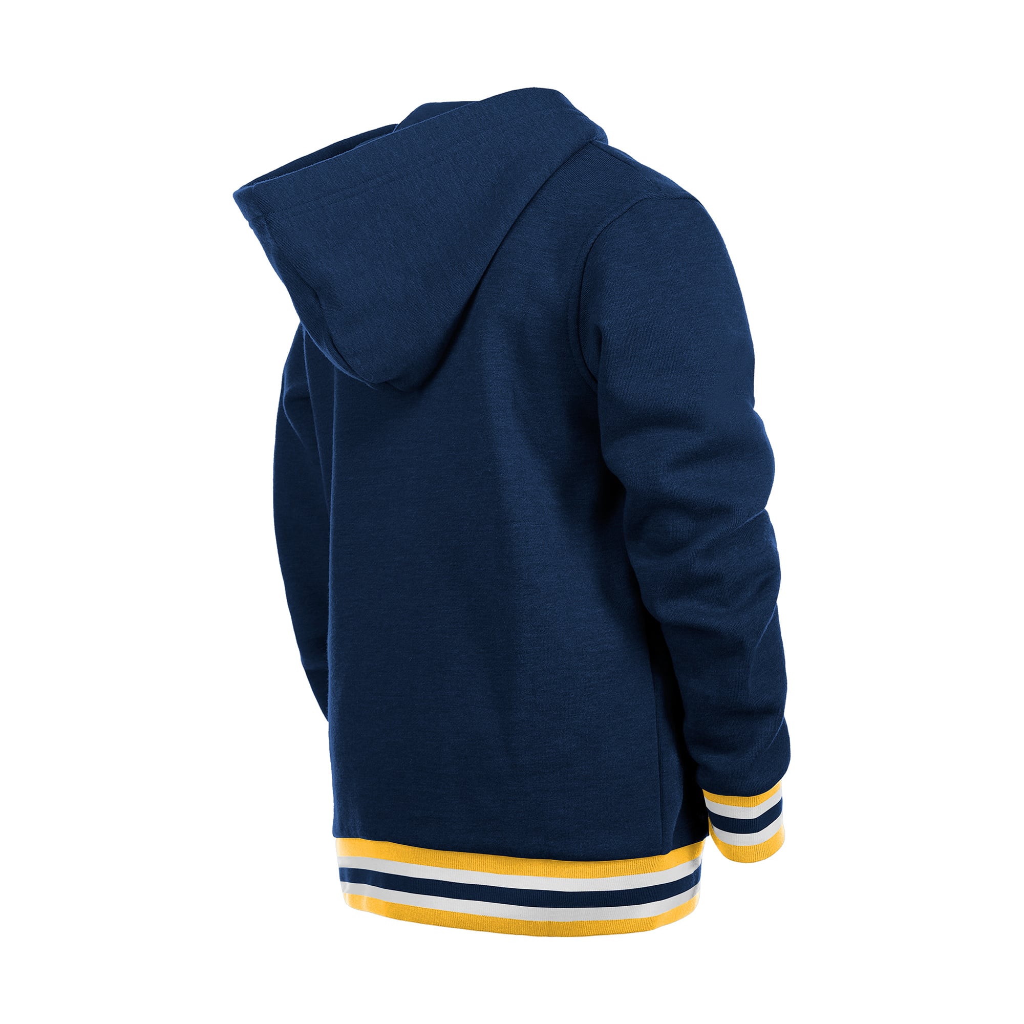 Youth New Era Navy Milwaukee Brewers Knit Trim Pullover Hoodie