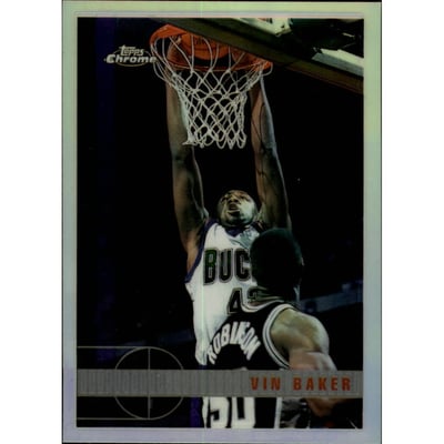 1997-98 Topps Chrome Refractors #18 Vin Baker