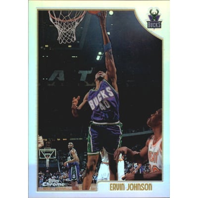 1998-99 Topps Chrome Refractors #129 Ervin Johnson