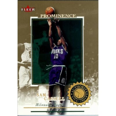 2000-01 Fleer Authority Prominence 125/75 #33 Sam Cassell
