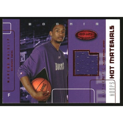 2002-03 Hoops Hot Prospects Red Hot Materials #41 Marcus Haislip