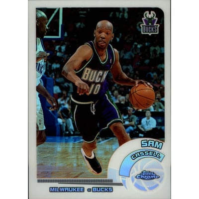 2002-03 Topps Chrome Refractors White Border #75 Sam Cassell