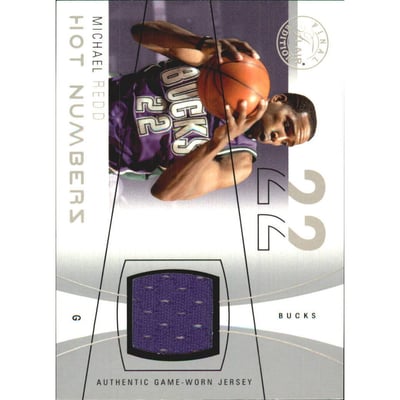 2003-04 Flair Final Edition Hot Numbers Jerseys 125 #MR Michael Redd