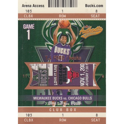 2003-04 Fleer Authentix Club Box #103 T.J. Ford