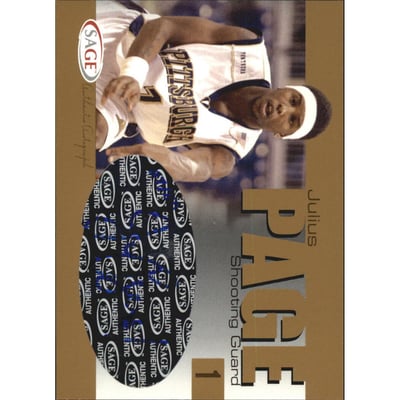 2004 SAGE Autographs Gold #A24 Julius Page/110