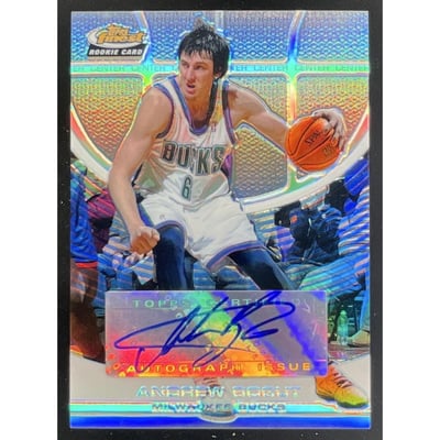 2005-06 Topps Finest Refractors #126 Andrew Bogut Autograph RC Auto /229