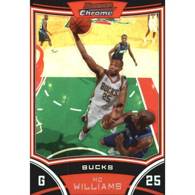 2008-09 Bowman Chrome Refractors Blue #43 Mo Williams