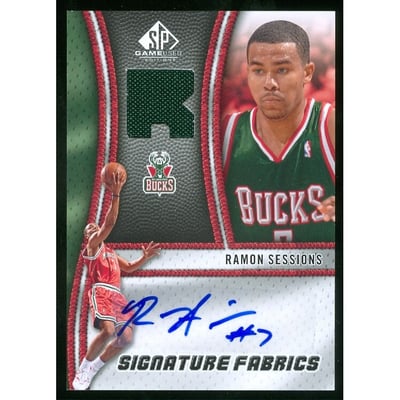 2009-10 SP Game Used Signature Fabrics #SFRS Ramon Sessions