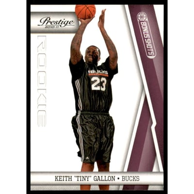 2010-11 Prestige Bonus Shots Purple #197 Keith Gallon