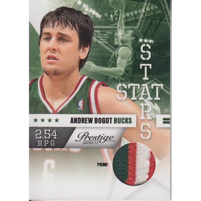 2010-11 Prestige Stat Stars Materials Prime #20 Andrew Bogut/49