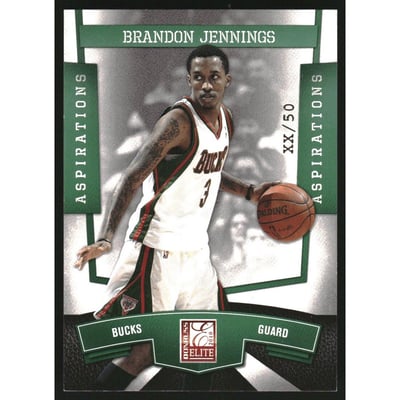 2010 Donruss Elite National Convention Aspirations #22 Brandon Jennings