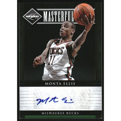 2011-12 Limited Masterful Marks Signatures #40 Monta Ellis/50