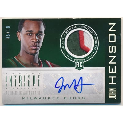 2012-13 Panini Intrigue Rookie Autograph Jerseys Prime #160 John Henson
