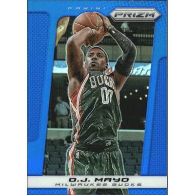 2013-14 Panini Prizm Prizms Blue #45 O.J. Mayo