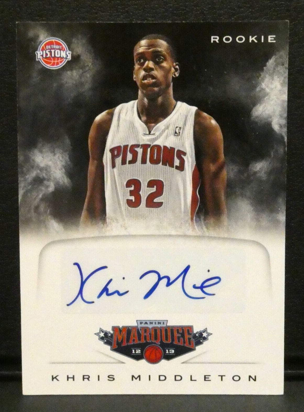 2013 Panini Marquee Rookie RC Auto Signed Khris Middleton #61