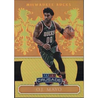 2014-15 Panini Excalibur Crusade Orange Die-Cuts #15 O.J. Mayo