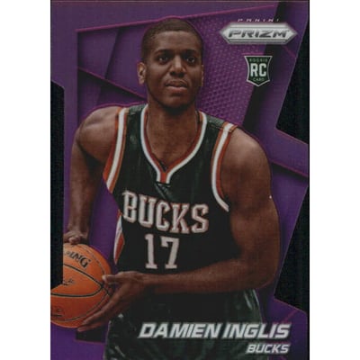 2014-15 Panini Prizm Prizms Purple Die Cut #299 Damien Inglis