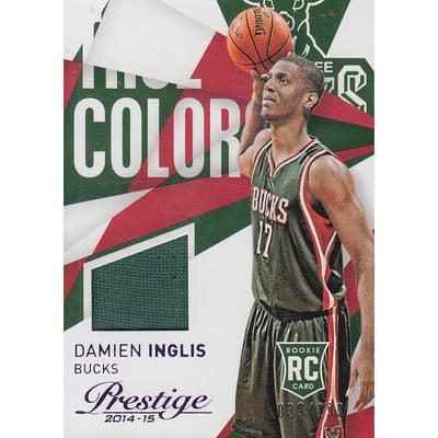 2014-15 Prestige True Colors Materials Purple #63 Damien Inglis/199