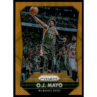 2015-16 Panini Prizm Prizms Orange #174 O.J. Mayo