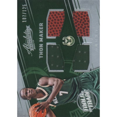 2016-17 Absolute Memorabilia Tools of the Trade Rookie Materials Quad #24 Thon Maker
