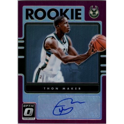 2016-17 Donruss Optic Rookie Signatures Purple #48 Thon Maker