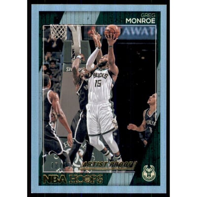 2016-17 Hoops Artist Proof #9 Greg Monroe