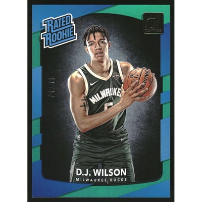 2017-18 Donruss Holo Laser Green #184 D.J. Wilson RR