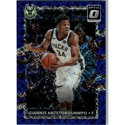2017-18 Donruss Optic Blue Velocity #81 Giannis Antetokounmpo