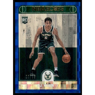 2017-18 Hoops Blue Checkerboard #267 D.J. Wilson