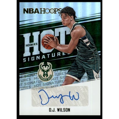 2017-18 Hoops Hot Signatures Rookies #18 D.J. Wilson