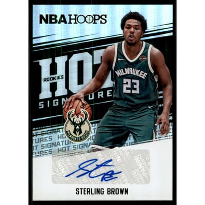 2017-18 Hoops Hot Signatures Rookies #36 Sterling Brown