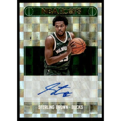 2017-18 Hoops Rookie Autographs #27 Sterling Brown