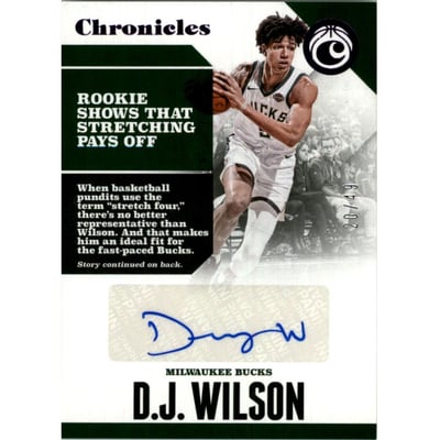 2017-18 Panini Chronicles Autographs Purple #28 D.J. Wilson