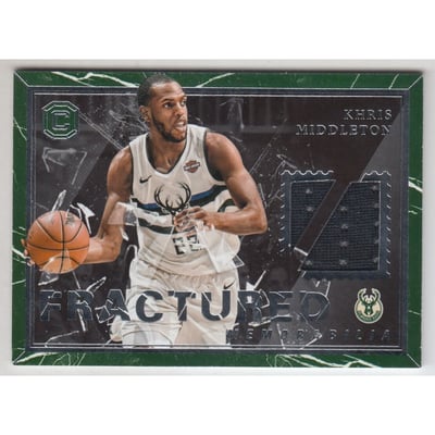 2017-18 Panini Cornerstones Fractured Memorabilia #22 Khris Middleton