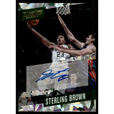 2017-18 Prestige Bonus Shots Signatures Crystal #19 Sterling Brown