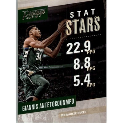 2017-18 Prestige Stat Stars #2 Giannis Antetokounmpo