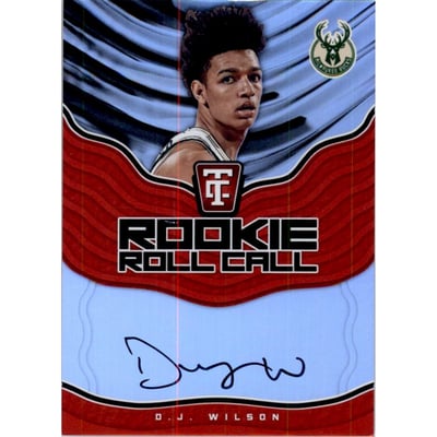 2017-18 Totally Certified Rookie Roll Call Autographs #17 D.J. Wilson