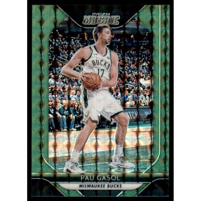 2018-19 Panini Prizm Mosaic Green #84 Pau Gasol