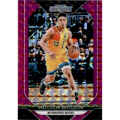 2018-19 Panini Prizm Mosaic Purple #69 Malcolm Brogdon