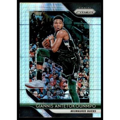 2018-19 Panini Prizm Prizms Hyper #296 Giannis Antetokounmpo
