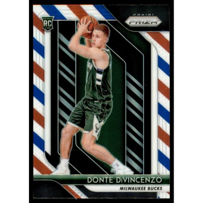 2018-19 Panini Prizm Prizms Red White and Blue #246 Donte DiVincenzo