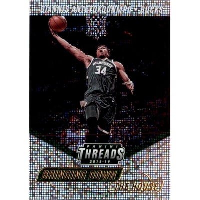 2018-19 Panini Threads Bringing Down the House Dazzle #4 Giannis Antetokounmpo