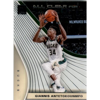 2019-20 Clearly Donruss All Clear For Takeoff #4 Giannis Antetokounmpo