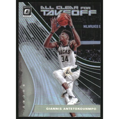 2019-20 Donruss Optic All Clear for Takeoff Holo #6 Giannis Antetokounmpo