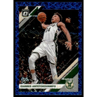 2019-20 Donruss Optic Blue Velocity #81 Giannis Antetokounmpo