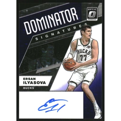 2019-20 Donruss Optic Dominators Signatures Purple Stars #22 Ersan Ilyasova